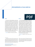 The Impact of Political Globalization On Human Rights Law: Resumen