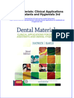 Dental Materials Clinical Applications For Assistants and Hygienists 3rd