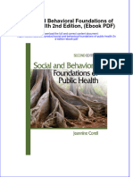Social and Behavioral Foundations of Public Health 2nd Edition Ebook PDF