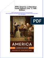Original PDF America A Narrative History Tenth Edition Vol 1 10th Edition