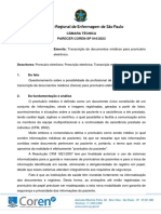 Parecer - 016 - 2023 Transcricao de Documentos para PEP Pela Enfermagem