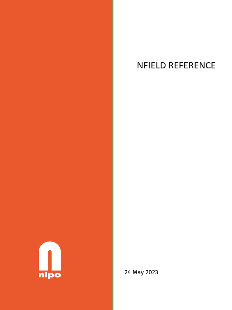 Nfield Reference | PDF | Sampling (Statistics) | Menu (Computing)