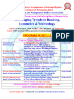 Program Schedule-26 Nov. International Conference MRM Institute Telangna