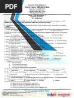 Sci 7 Long Test and 4TH Periodical Test 4TH With Tos