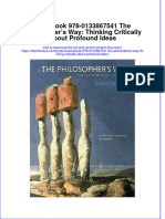 Etextbook 978 0133867541 The Philosophers Way Thinking Critically About Profound Ideas