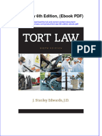 Tort Law 6th Edition Ebook PDF