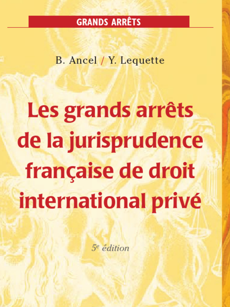 Les Grands Arrêts De La Jurisprudence - Henri Capitant - État Correct