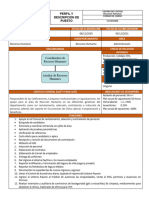 Perfil de Puesto de Auxiliar de Recursos Humanos