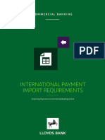 International Payments Import Requirements