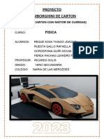 Lamborghini de Carton