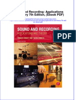 Sound and Recording Applications and Theory 7th Edition Ebook PDF