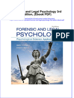 Forensic and Legal Psychology 3rd Edition Ebook PDF