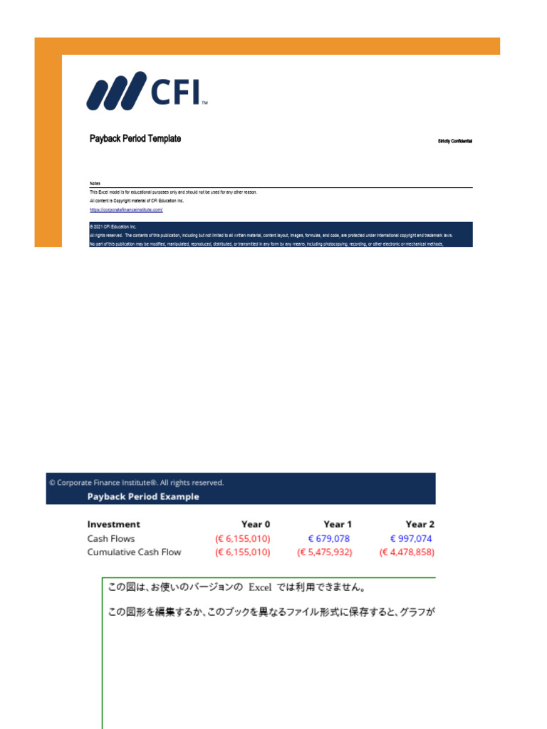 Payback Period Template | PDF | Finance & Money Management