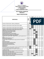 Mock Test - First Quarter - Math 5