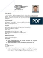 Resume For Teaching Position 2