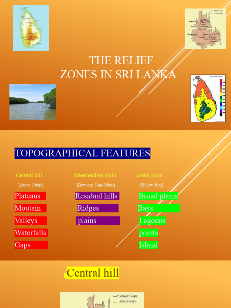 Sri Lanka's Three Relief Zones Explained | PDF