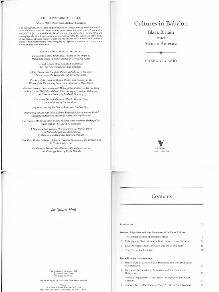 Carby Cultures in Babylon PDF