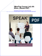 Speak Mindtap Course List 4th Edition Ebook PDF