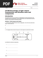 Transmission and Driveline Assignment | PDF | Gear | Axle