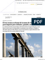 El Tren Avanza en Kenia de La Mano de China Pero Con Gran Impacto para Elefantes, Ganado y Medio Ambiente en Primera Línea Planeta Futuro EL PAÍS