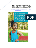 Treatment of Language Disorders in Children Cli 2nd Edition Ebook PDF