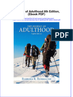 Journey of Adulthood 8th Edition Ebook PDF