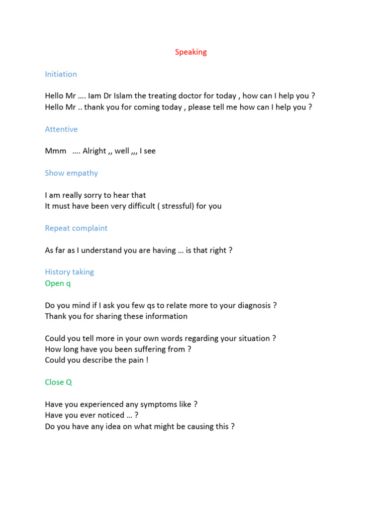 Patient Communication Techniques in Healthcare | PDF | Medicine ...