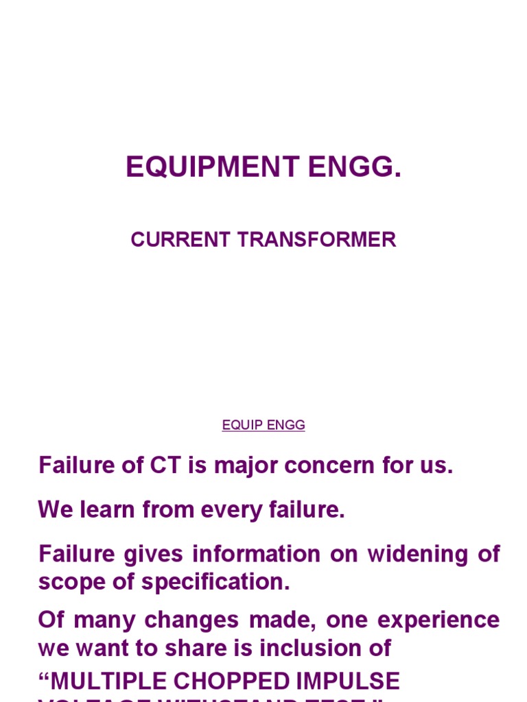 Enhancing CT Reliability with Impulse Testing | PDF