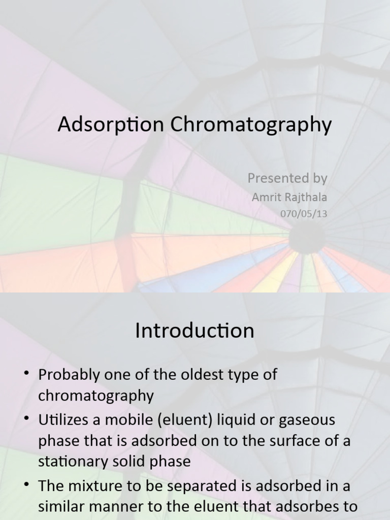 Adsorption Chromatography Amrit PDF