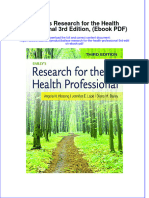Baileys Research For The Health Professional 3rd Edition Ebook PDF