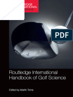 Routledge International Handbook of Golf Science First Edition 9781138189126 113818912x Compress