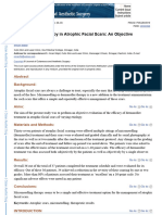 Microneedling Therapy in Atrophic Facial Scars: An Objective Assessment