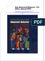 Understanding Abnormal Behavior 11th Edition Ebook PDF