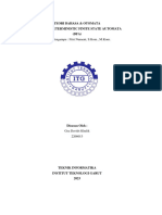 Teori Bahasa & Otomata Membuat Deterministic Finite State Automata (DFA)