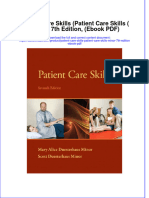Patient Care Skills Patient Care Skills Minor 7th Edition Ebook PDF