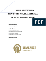 Technical Report On Cadia Operations As of 30 June 2020 - 0