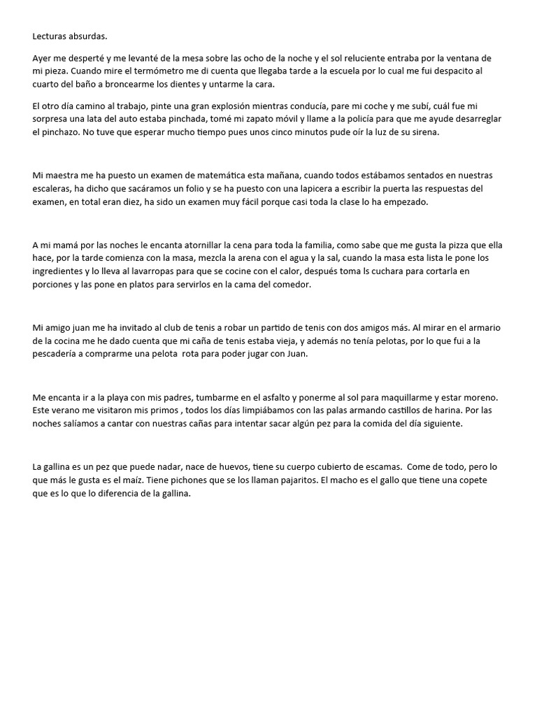 Lecturas absurdas pdf