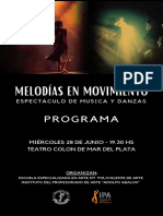 PROGRAMA Melodias en Movimiento Teatro Colón IPA ESEA