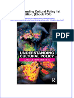 Understanding Cultural Policy 1st Edition Ebook PDF