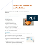 Cómo Preparar Jabón de Zanahoria C.T