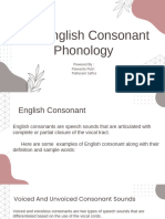 English Consonant Phonology