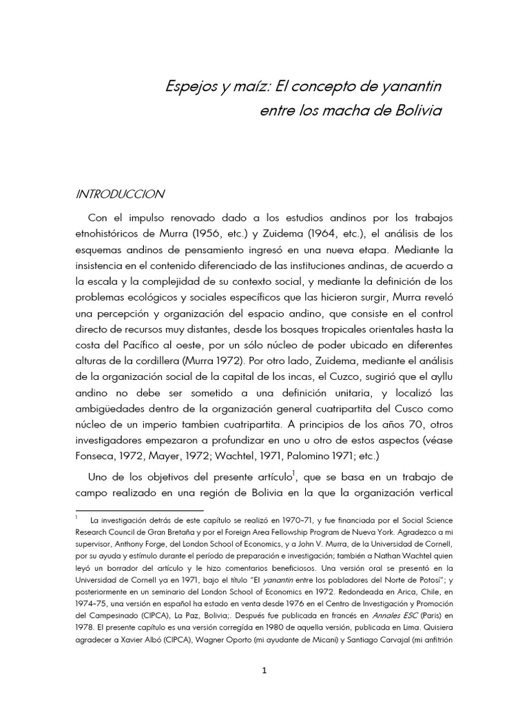 Yanantin y la identidad Macha en Bolivia | PDF | Matrimonio | Imperio Inca