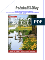 Landscape Architecture Fifth Edition A Manual of Environmental Planning
