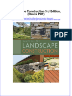 Landscape Construction 3rd Edition Ebook PDF
