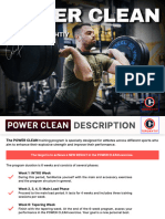 Power Clean Training Program