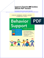 Behavior Support Teachers Guides eBook PDF Version