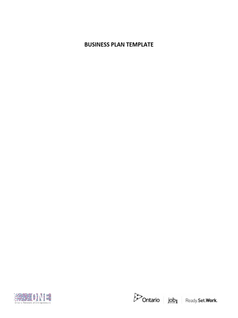 Business Plan Template | PDF | Swot Analysis | Marketing