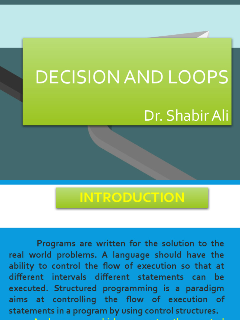 Decision and Loops | PDF