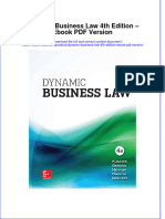 Dynamic Business Law 4th Edition Ebook PDF Version
