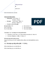 1.1. Thì hiện tại đơn: Các Thì Trong Ngữ Pháp Tiếng Anh Lớp 6